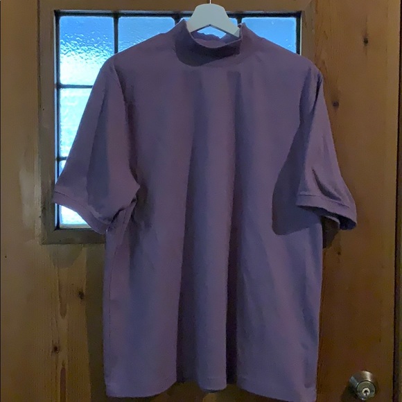 Lands End Womens Mock Turtleneck Short 